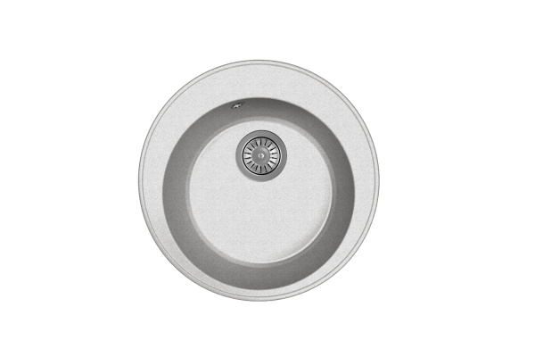 Мойка "Пион" 480*480*180мм серый, б/сифона