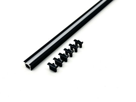 Профиль врезной для светодиодной ленты 5мм 1309 чёрный/Sonnig/L=3m
