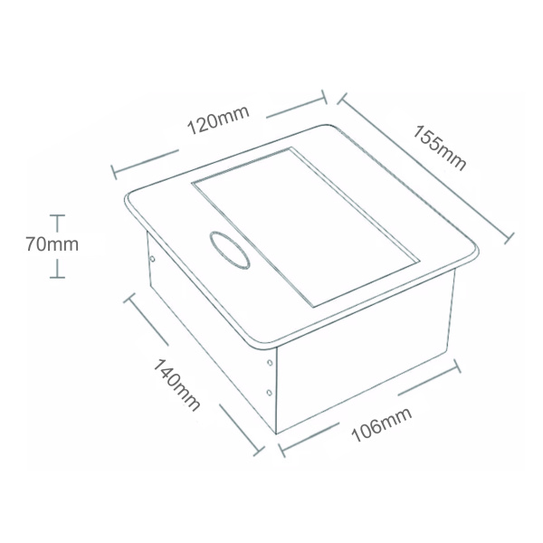 Блок розеток выдвижной горизонтальный Sonnig/1 EURO + 2 USB/ Серебро