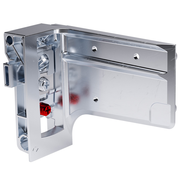 Подвес для нижней базы под саморез, с фиксацией штоками D=8мм, правый