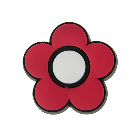 Ручка-кнопка 497, цветок пятилистник красный RIFF