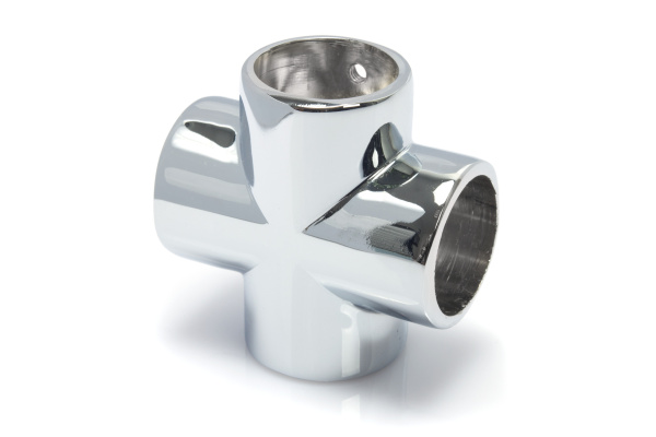 Крестовина Х-образная D=25 хром