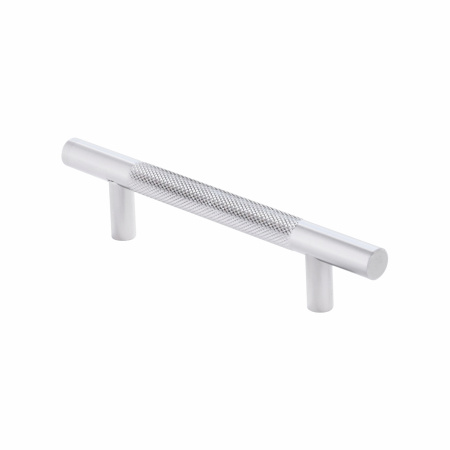 Ручка-рейлинг с рифлением 096-12-096, матовое серебро RIFF