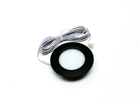 Светильник светодиодный врезной круглый Sonnig Loca /Чёрный/4000К/Нейтральный белый свет/D=68мм