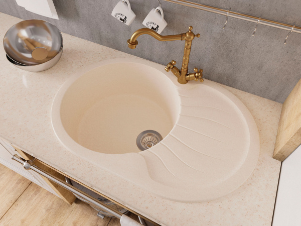 Мойка "Берта" 760*510*217мм графит