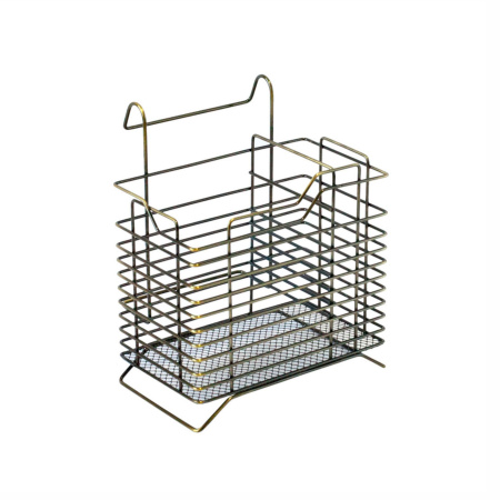 Корзина на рейлинг для столовых приборов L151*W129*H180 античная бронза