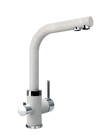 Смеситель для кухни Акцент, серый