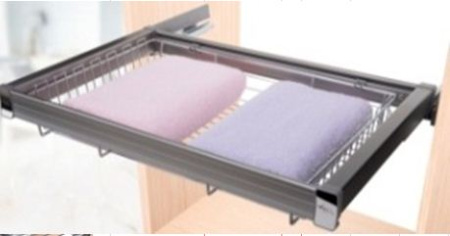 Корзина гардеробная выдвижная для белья D480*W560*H125 RIFF