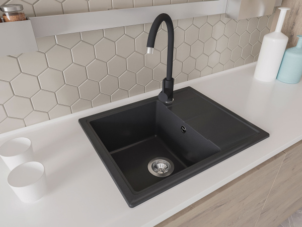 Мойка "Ника" 580*510*217мм базальт