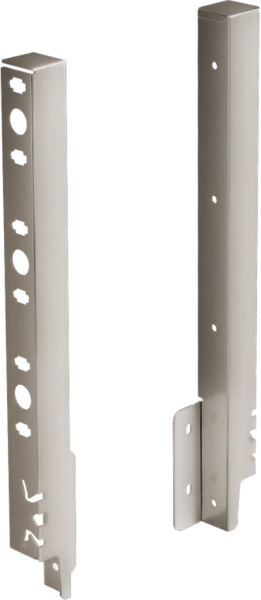 Соединитель задней стенки ArciTech 94бок,282мм(для высокого ящика с двумя релингами) серебро,левая