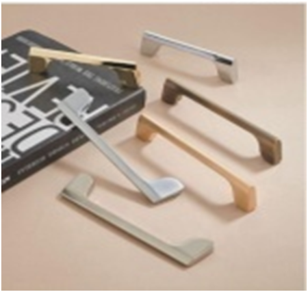 Ручка-скоба 550-128, жемчужно-серый RIFF