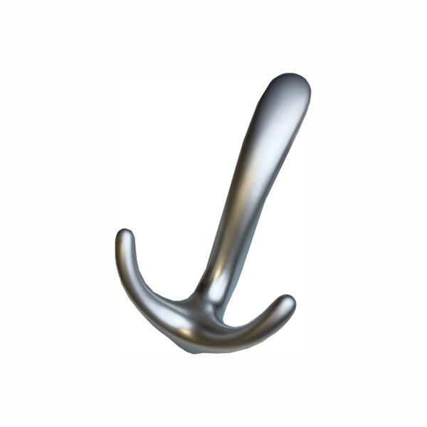 Крючок 025 - 3-х рожковый, матовый хром  RIFF