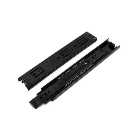 Направляющие шариковые с доводчиком 45*450*1,2 черные