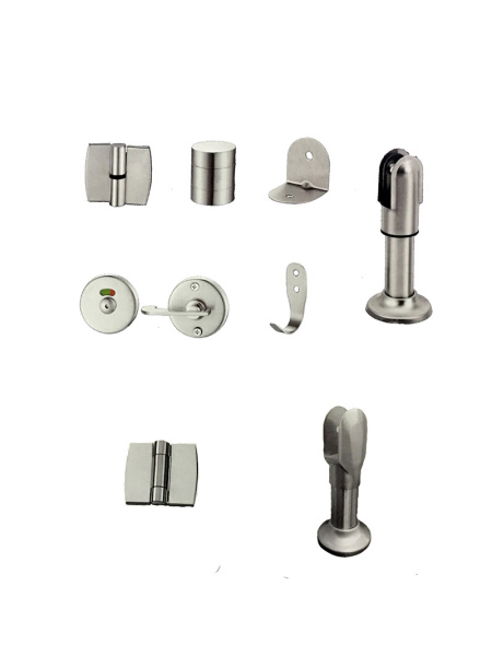 Комплект фурнитуры для туалетной комнаты хром,левое открывание