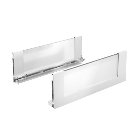 Комплект боковин ящика Inlay с заглушками 400*187 белый, правая