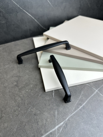 Ручка-скоба 445- 128, чёрный матовый