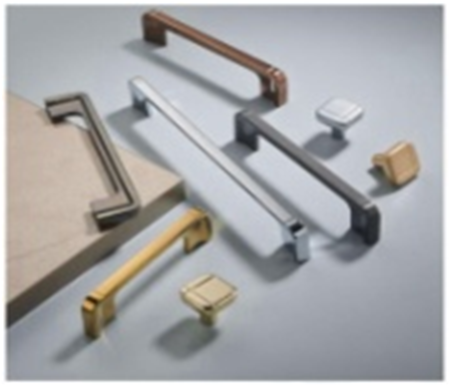 Ручка-скоба 546-128, шлиф. золото RIFF