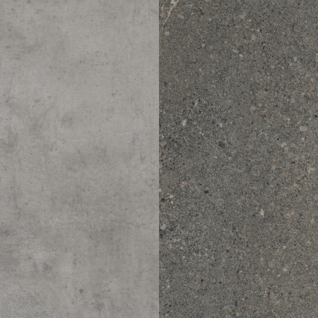 Стеновая панель для кухни 4100*640*8мм Бетон Чикаго светло-серый/Гранит кашиа серый