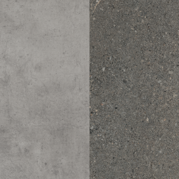 Стеновая панель для кухни 4100*640*8мм Бетон Чикаго светло-серый/Гранит кашиа серый