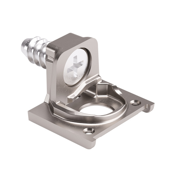 Держатель полкодержателя 16мм, с евровинтом, никель