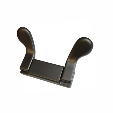 Крючок 030 - 2-х рожковый, жемчужно-серый RIFF