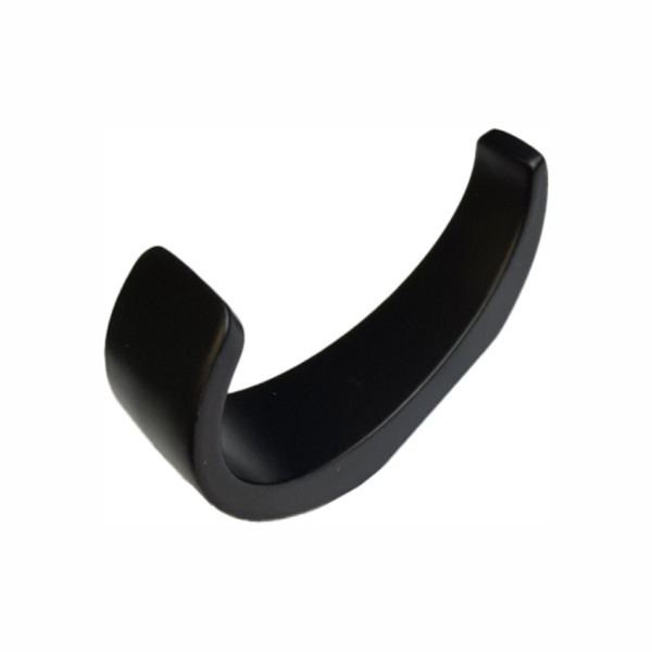 Крючок 031 - однорожковый, черный матовый RIFF