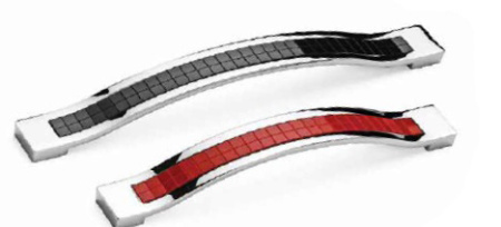 Ручка-скоба 270-224, хром/красный