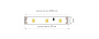 Лента светодиодная Sonnig smd2835 нейтральный белый свет, 60LED/М,4000K,DC12V,4,8W/M,IP33 /бухта 5м/