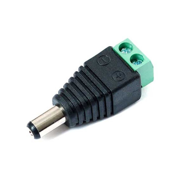 Коннектор клемный "Папа" Sonnig /под винт,12В,5А макс,гнездо 5,5*2,1мм/