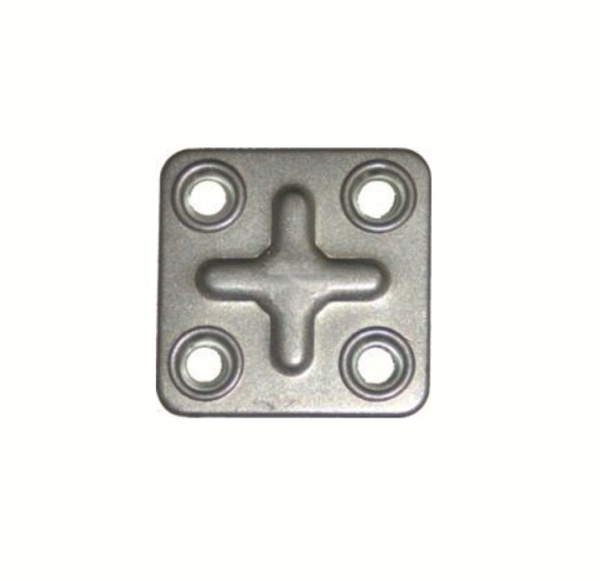 Пластина крепежная  37*37*1,2 цинк