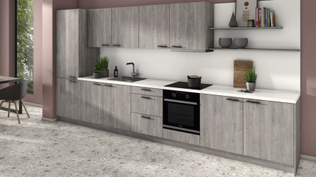 Столешница  4100*600*38 Серый перламутровый