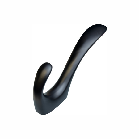 Крючок 023 - 2-х рожковый, черный RIFF