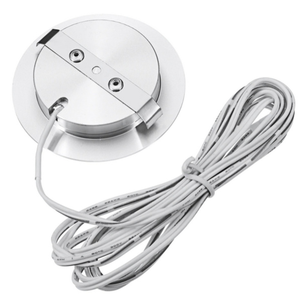 Светильник светодиодный врезной круглый Sonnig Loca /Серебро/3000К/Теплый белый свет/D=68мм