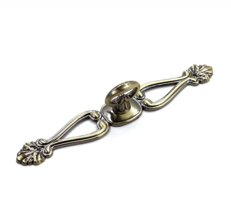 Ручка-кнопка 432-160, латунь патина глянец RIFF