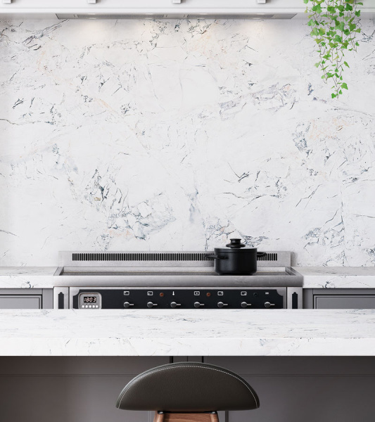 Столешница  4100*600*38 Мрамор сорренто