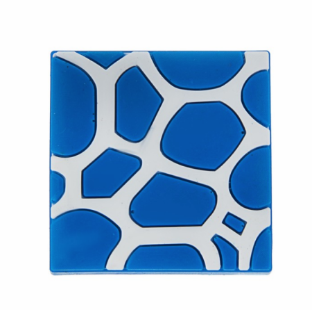 Ручка-кнопка 498, квадрат синий RIFF