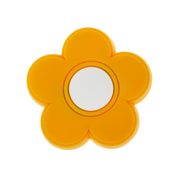 Ручка-кнопка 497, цветок пятилистник желтый RIFF