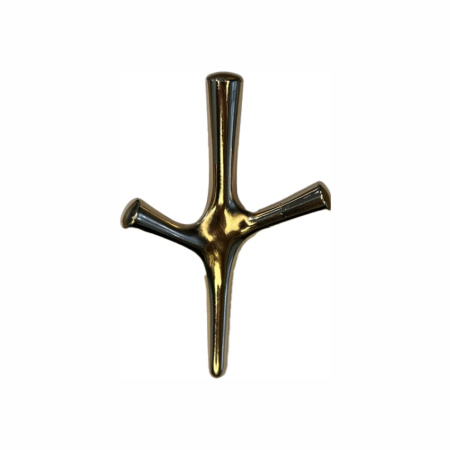 Крючок 035 - 3-х рожковый, золото глянец RIFF