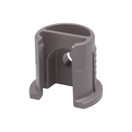 Полкодержатель для деревянных полок H=16мм, серый