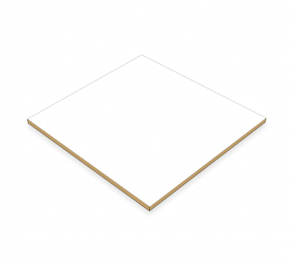 Крашеная ДВП Белый фон 1700*2745*3,2