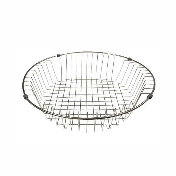 Корзина круглая в мойку D=370 H=90 хром /к мойке D=490 D=510/