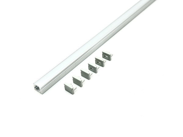 Профиль накладной для светодиодной ленты 5мм 1008 серебро/Sonnig/L=3m