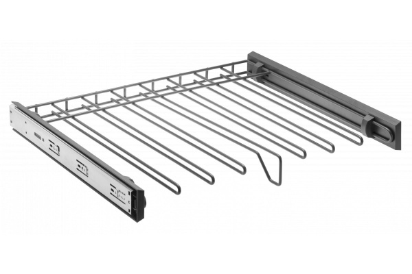 Вешалка гардеробная выдвижная для брюк 60см с доводчиком GTV