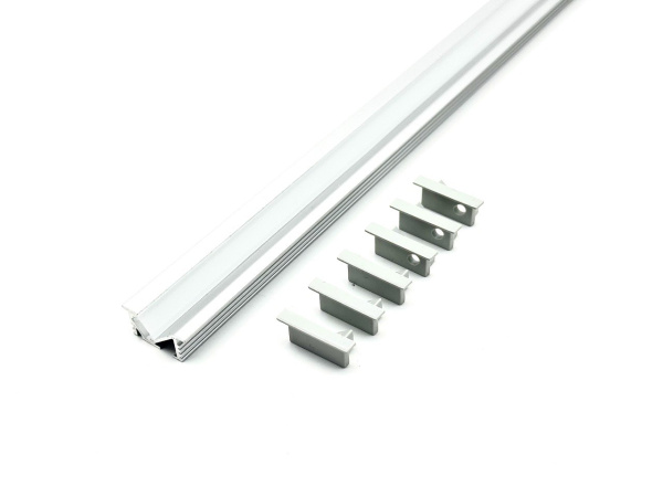 Профиль врезной для светодиодной ленты 5мм 2109 серебро/Sonnig/L=3m