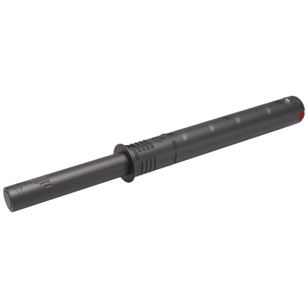 Толкатель врезной длинный, усиленный, без магнита 37мм, антрацит