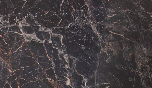 Кромка пластик 3050*32*0,6 Мрамор марквина черный глянец