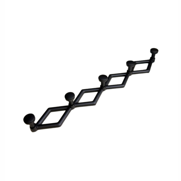 Вешалка 5-ти рожковая, чёрный матовый